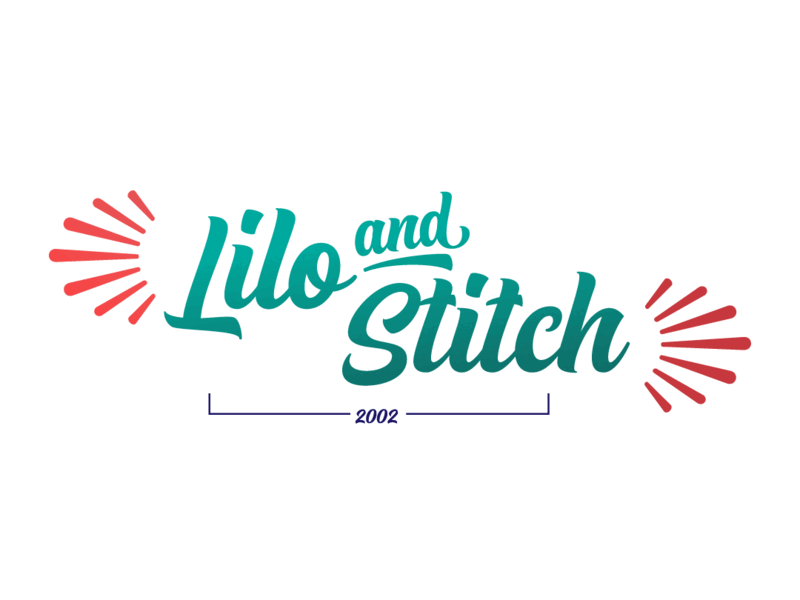 Lilo and Stitch colors design digital art disney disneyart graphic design graphic art type art typography