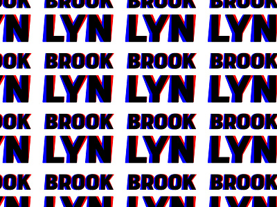 Brooklyn colors design graphic design graphic art typography