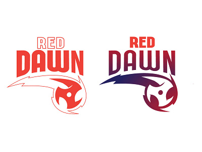 Reddawn gaming logo design digital art graphic design graphic art illustration logo type art typography