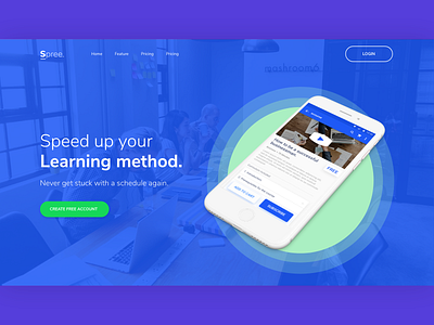 Spree - Landing Page App app daily 100 challenge daily ui 003 design firmlab landing page web