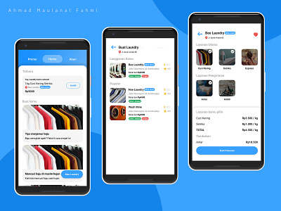 Washagti - A Laundry App android app design ui uidesign ux uxdesign