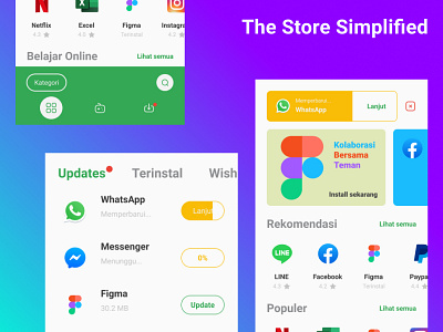 Store for Apps, Simplified apps appstore design playstore ui uidesign ux uxdesign