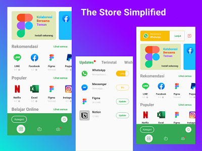 Store for Apps, Simplified appstore design playstore ui uidesign ux uxdesign