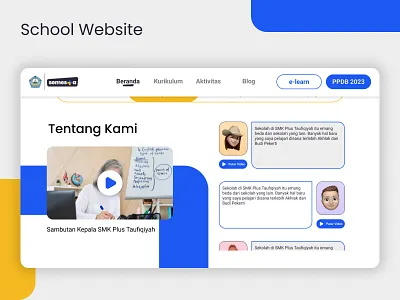 SMK Plus Taufiqiya's Website figma school ui uidesign ux uxdesign web webdesign website