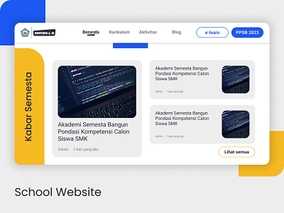 SMK Plus Taufiqiyah's Website design school ui uidesign ux uxdesign web webdesign website