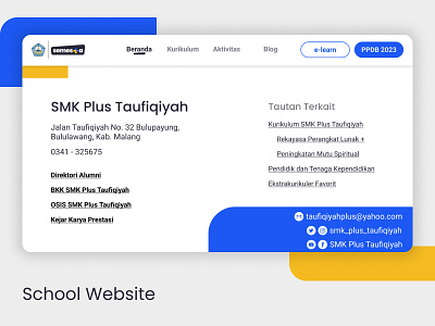 School Website design school ui uidesign ux uxdesign web webdesign website design