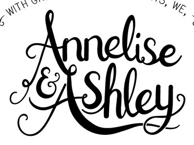 Lettering for wedding stationery