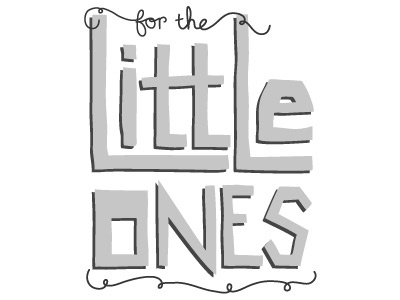 For the Little Ones - logo progress work illustration lettering logo script typography vector