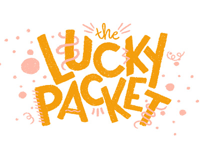 Lucky Packet digital lettering hand lettering lettering