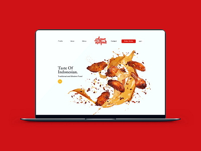 Ayam Rempah Website branding design food product red ui uiuxdesign ux web website