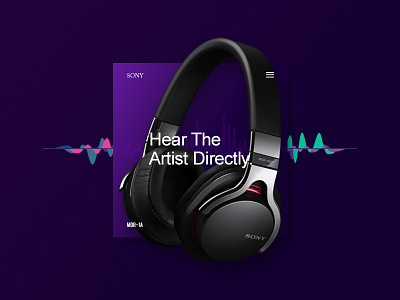 Sony MDR-1ABT Headphone art branding design graphic graphic design headphone idea indonesia interactive music product promotion sound ui ux web website