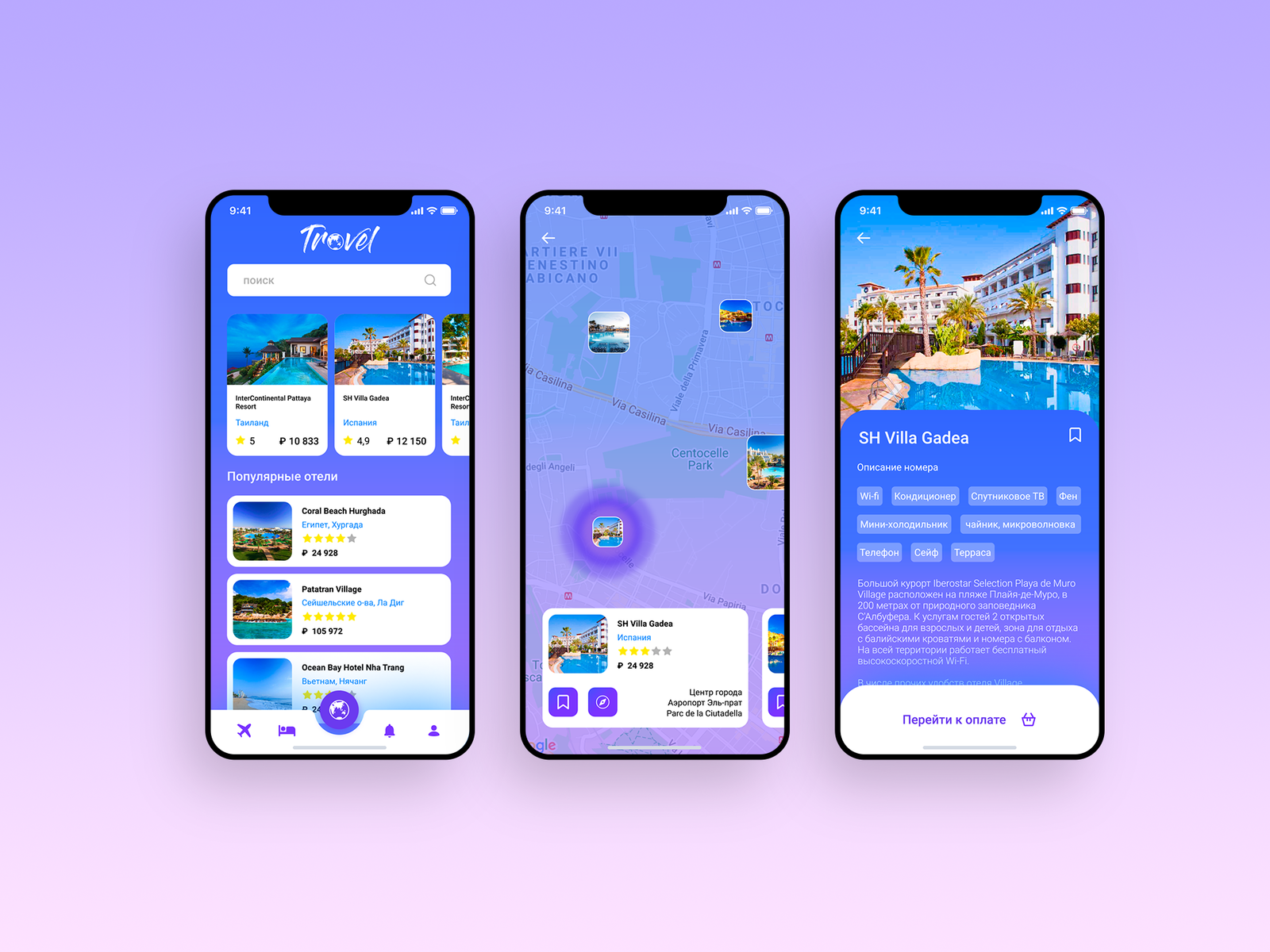 Travel app by Dil Max on Dribbble