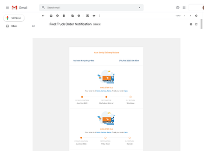 Email Update design illustration minimal ui ux web