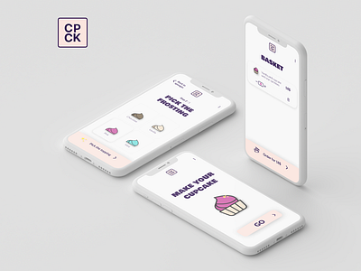 Cupcake Store Mobile App Concept app design dailyuichallenge day012 mobile app mobile ui shop ui