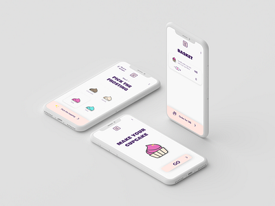 Cupcake store for #DailyUI012 app app design branding design ios mobile app mobile ui shop store ui