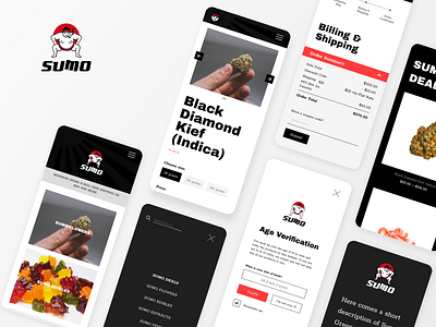 Sumo Greens e-Commerce Website | Mobile app design canada cannabis cannabis branding e commerce e commerce e commerce app e commerce shop ecommerce ios iphone x mobile mobile store mobile ui store app store design streetwear ui ui design