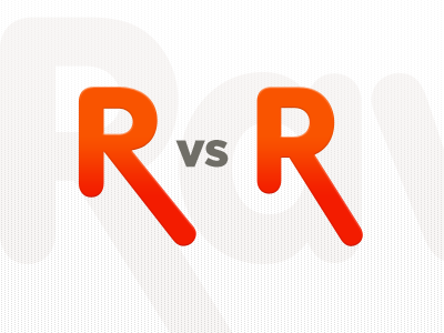 Different 'R' Forms for Logo Design letter r logo orange rundschrift