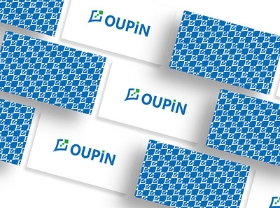 OUPIN Business card branding card design icon logo