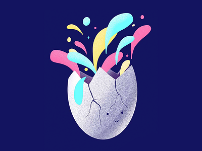 Brain-dong eggs branding design flat icon illustration logo no trading ui web