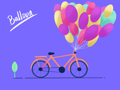 Bike and balloon