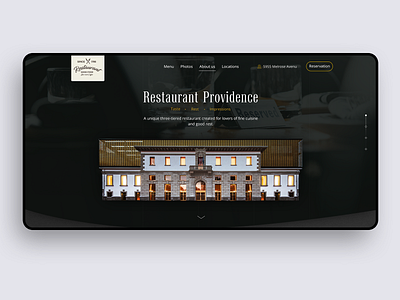 Site for a restaurant building cafe drink food landing page restaurant site design ux web web deisgn