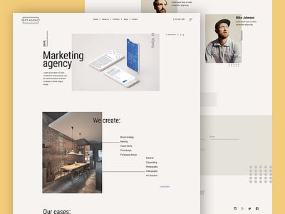 Marketing agency site design