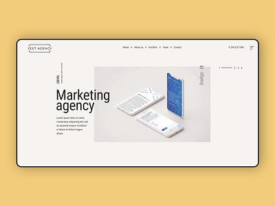 Marketing agency site design