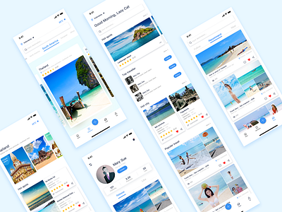 The travel app concept link ui