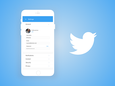 Daily UI #007 - SETTINGS daily ui daily ui challenge dailyui design ios settings twitter ui