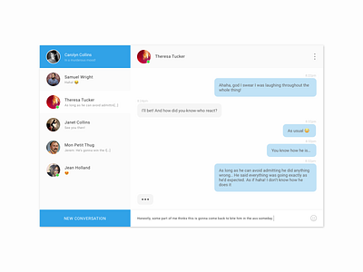 Daily UI #013 - DIRECT MESSAGING