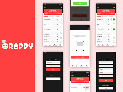 Orappy design hotel mobile order ui ux xd xd design