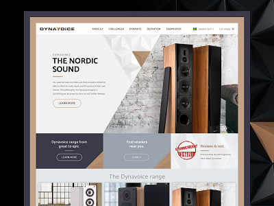 Audio e-commerce ui webdesign