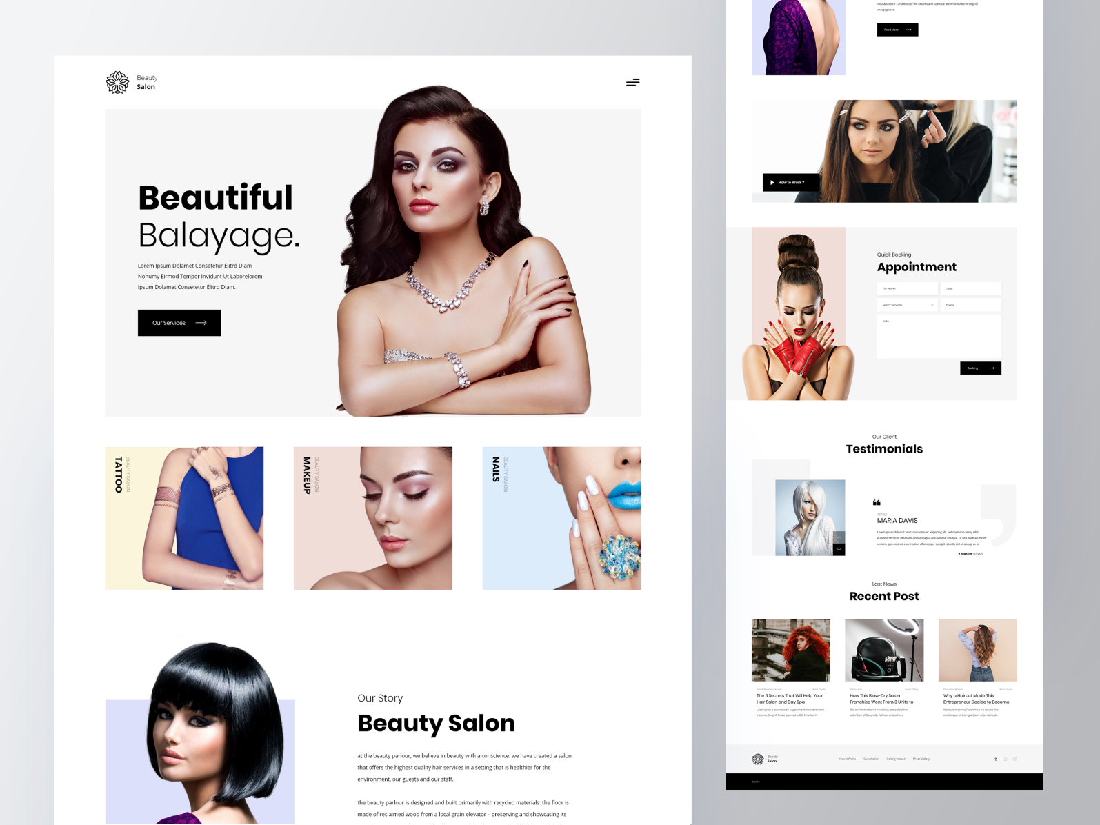 Beauty Salon by Reza Ardi on Dribbble