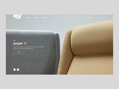 B&T Design New Website clean furniture interior design minimal design responsive ui ux webdesign website