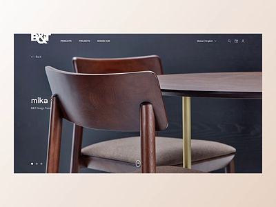 B&T Design New Website animation clean furniture interface mobile principle ui uiux webdesign website