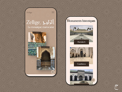 Zellige, La mosaïque marocaine | Hamza N'bouhammou brand branding design graphic design minimal morocco typography ux web website