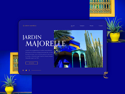 Jardin Majorelle✨Design d’un website. brand design graphic design logo minimal morocco ui ux web website