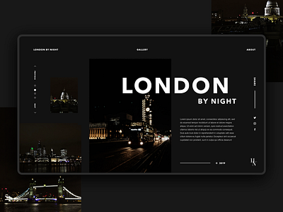 London by night design 🌘 design flat graphic design illustration minimal typography ui ux web website