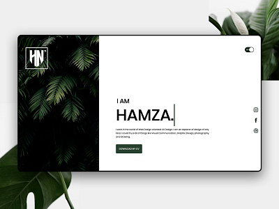 Design V-Card 🌴 animation brand design graphic design illustration minimal typography ux web website