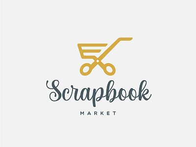 Scrapbook logo art branding design icon illustration illustrator logo minimal typography vector