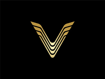 V winged logo