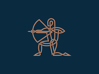 Celtic Sagittarius logo branding design icon illustration illustrator logo ui ux vector