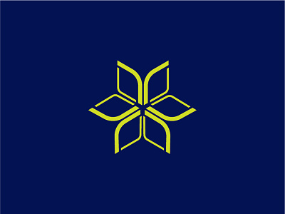 Techno Flower Logo design logo vector