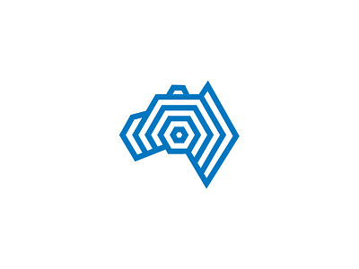 Australian Networks design logo vector
