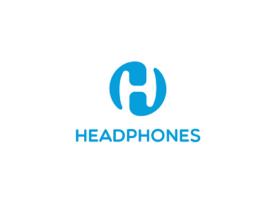 Headphones logo design logo vector