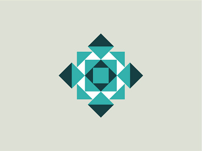 Geometric mandala logo design logo vector