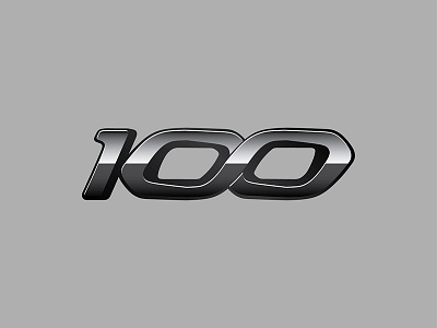 100 Years design icon logo vector