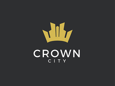 Crown City logo design logo vector