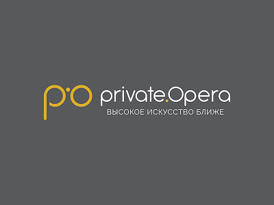 Logo design for Private Opera design logo vector
