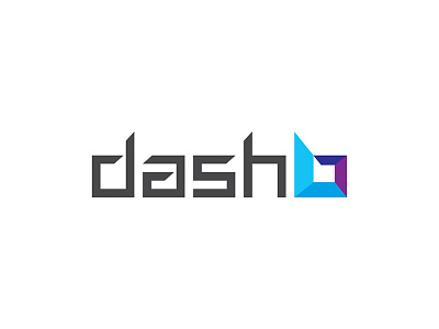 Dashb Logo design. For a software development company CRM. design icon logo typography vector